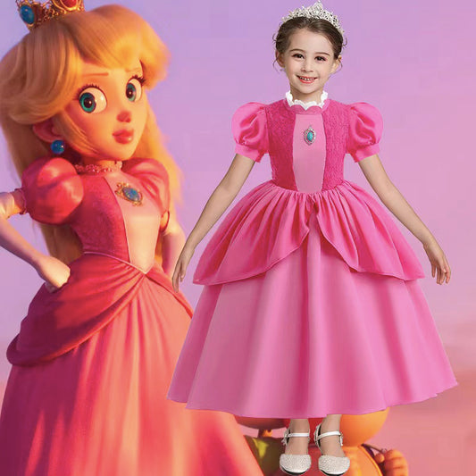 Super Mario Bros. - Princess Peach Costume for Kids