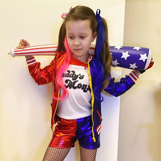 Harley Quinn Embroidered Costume for Kids