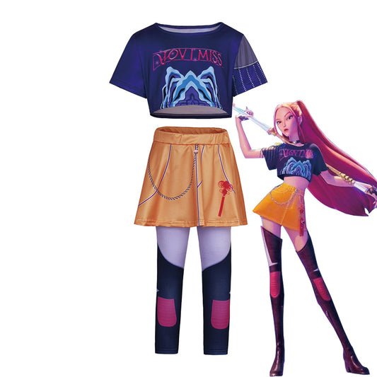 2025 K-POP Demon Hunters Rumi Mira Zoey Costumes