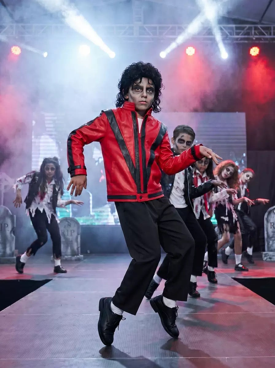 MJ Thriller 80S Red Jacket Costume for Kids