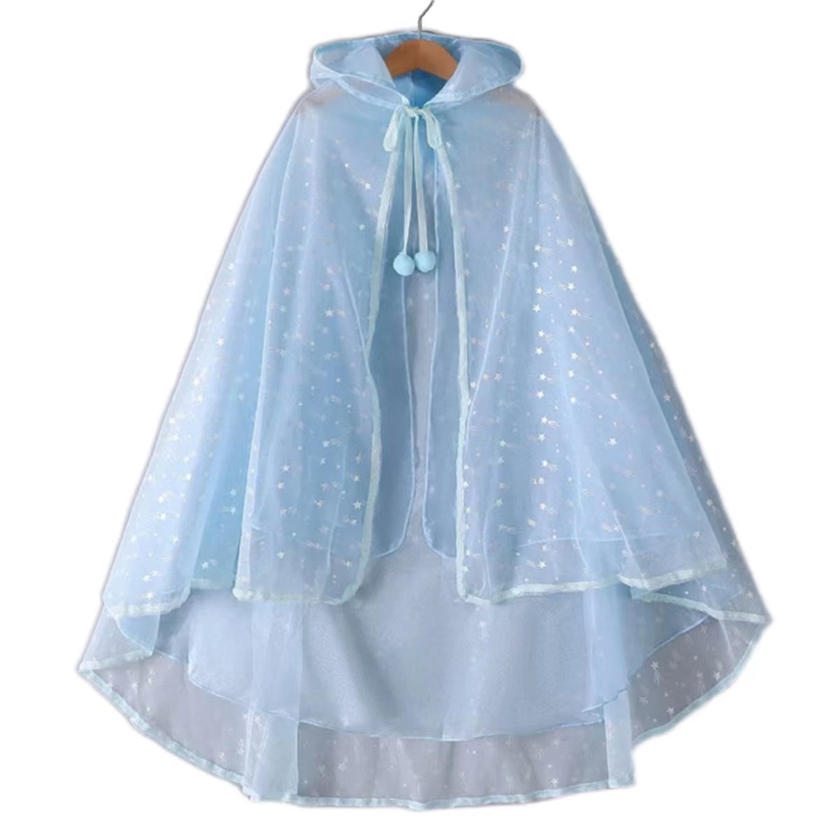 Sparkling Tulle Princess Cape for Girl