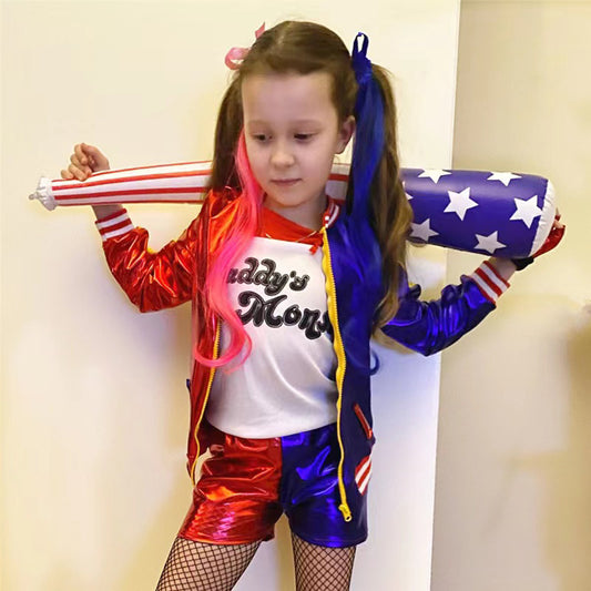 Harley Quinn - Parent-child Embroidery Outfit