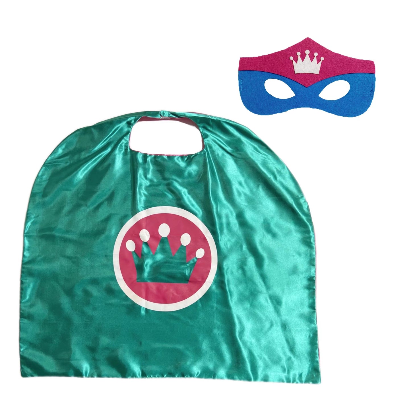 Superhero Cape and Mask Set - Princess Costume for Girl