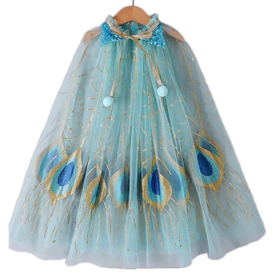 Sparkling Tulle Princess Cape for Girl
