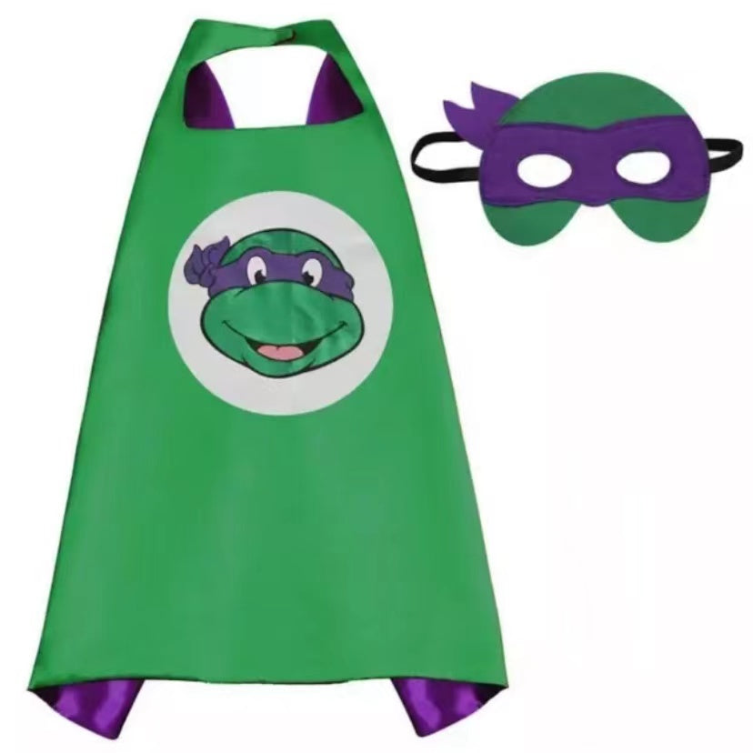 Superhero Cape and Mask Set - Ninja Turtle Costume