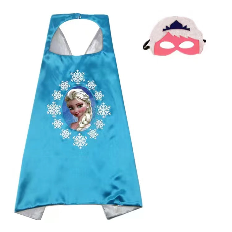 Superhero Cape and Mask Set - Princess Costume for Girl