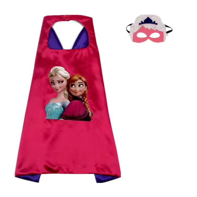 Superhero Cape and Mask Set - Princess Costume for Girl