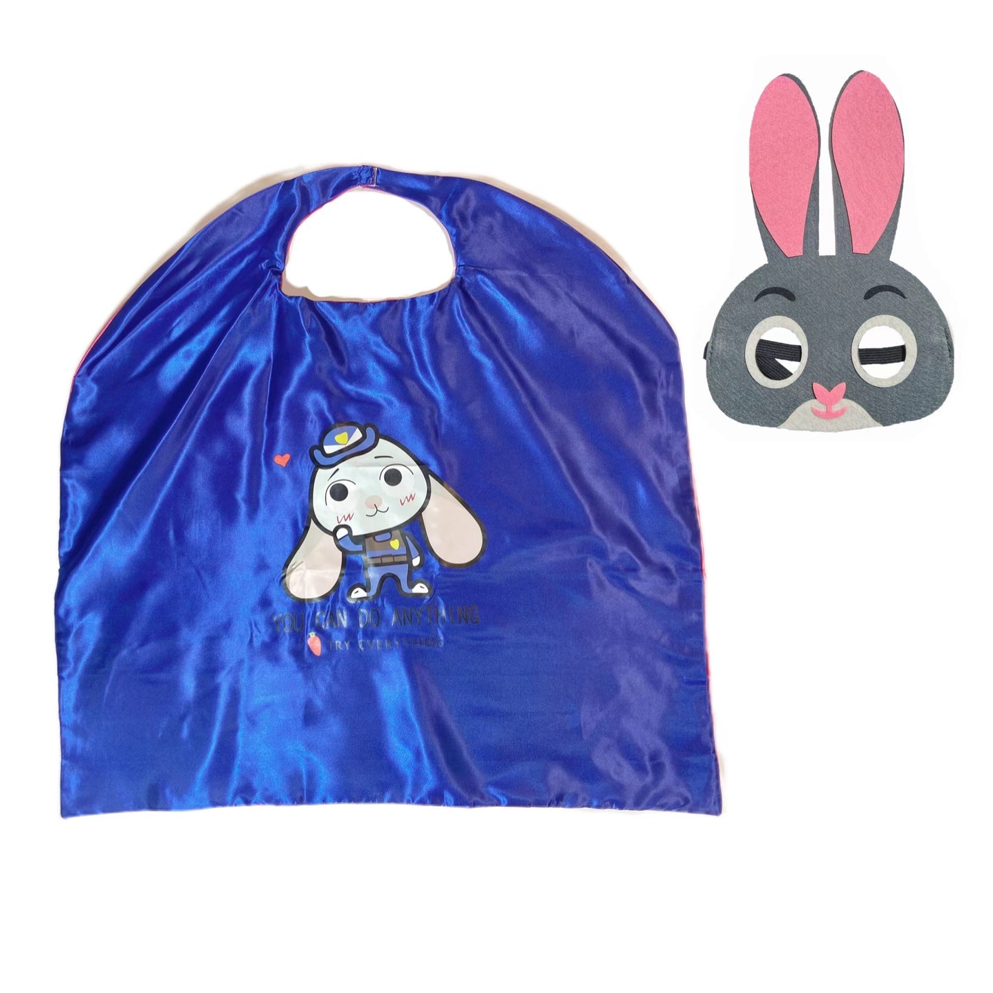 Superhero Cape and Mask Set - Cartoon Costume