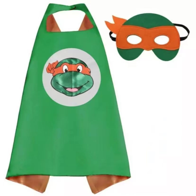 Superhero Cape and Mask Set - Ninja Turtle Costume