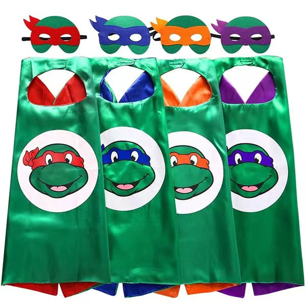 Superhero Cape and Mask Set - Ninja Turtle Costume