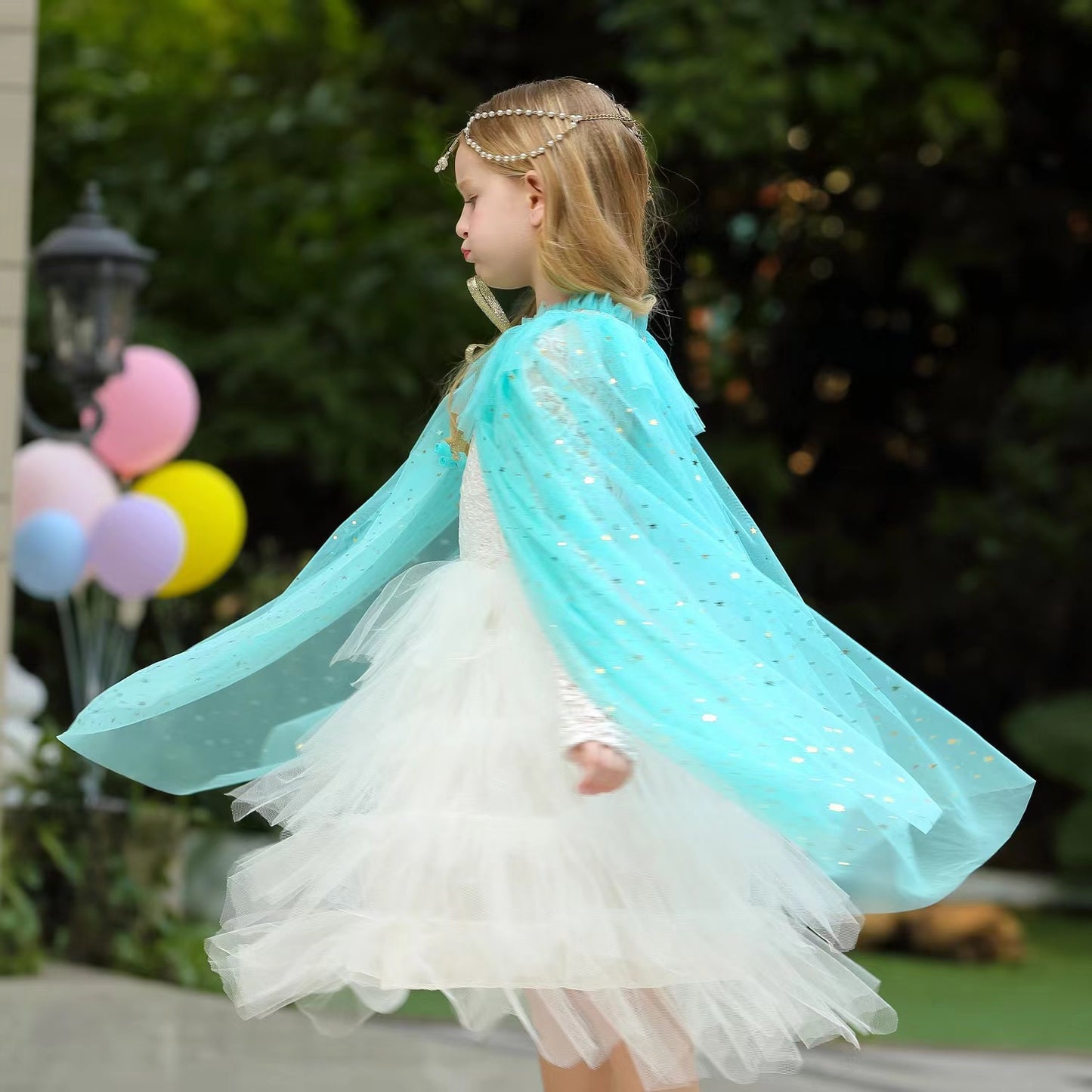 Girl Summer Princess Cape