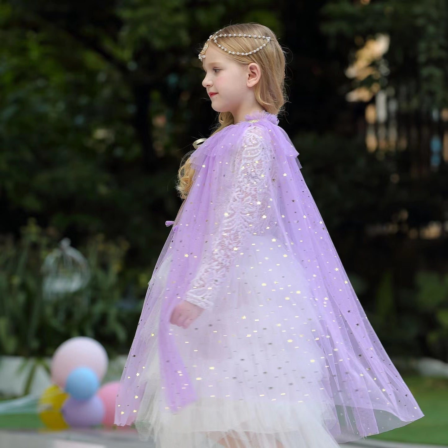 Girl Summer Princess Cape