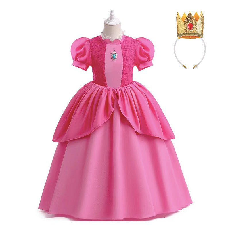 Super Mario Bros. - Princess Peach Costume for Kids – PTY Boutique