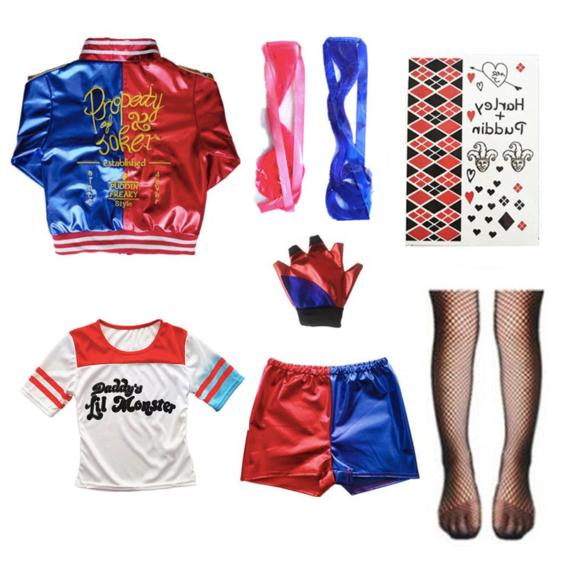 Harley Quinn Embroidered Costume for Kids