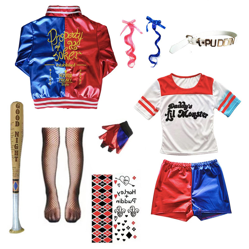 Harley Quinn Embroidered Costume for Kids