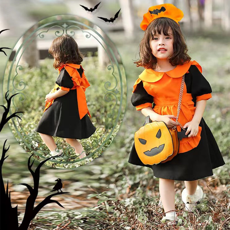 Halloween Pumpkin Costume - Parent-child Outfit