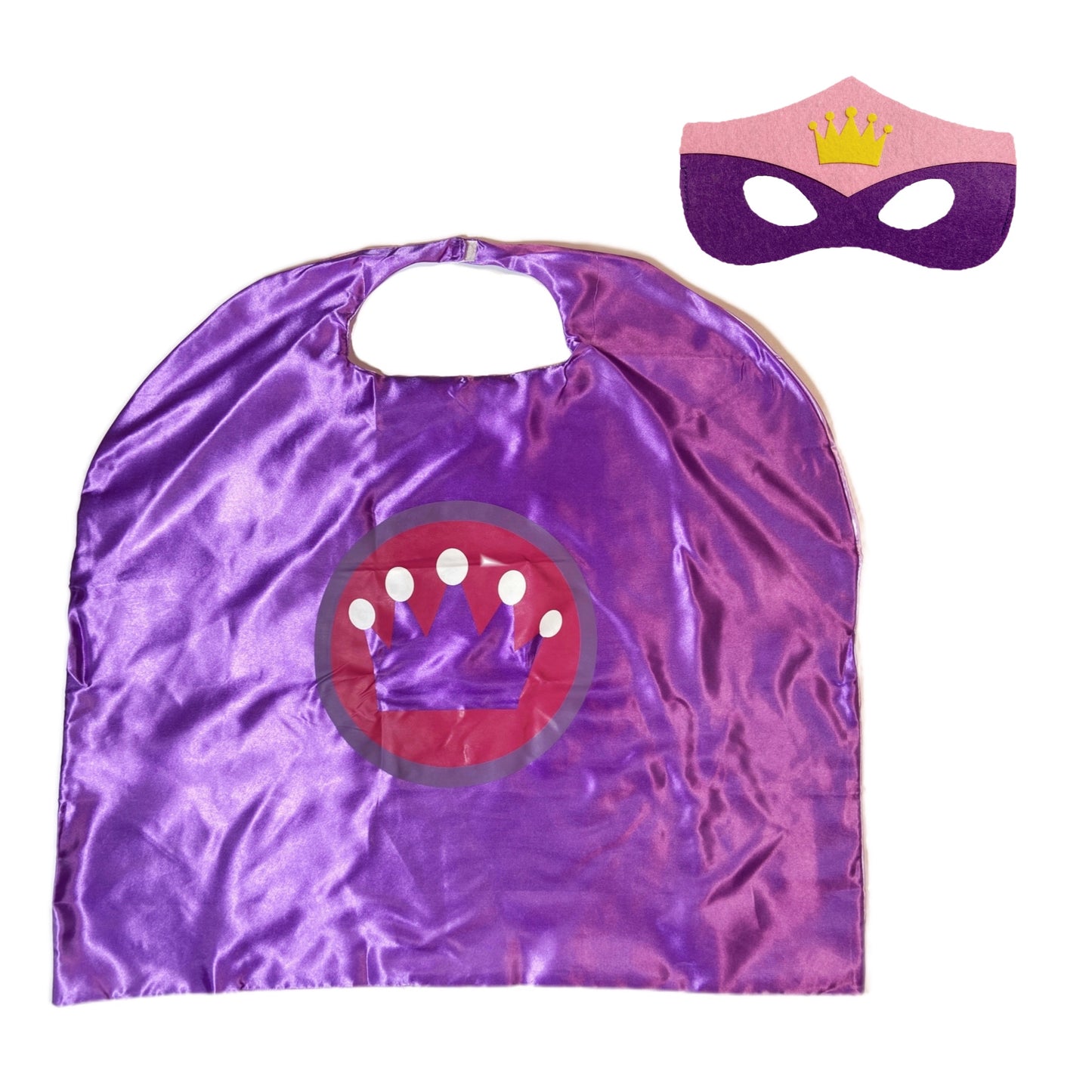 Superhero Cape and Mask Set - Princess Costume for Girl