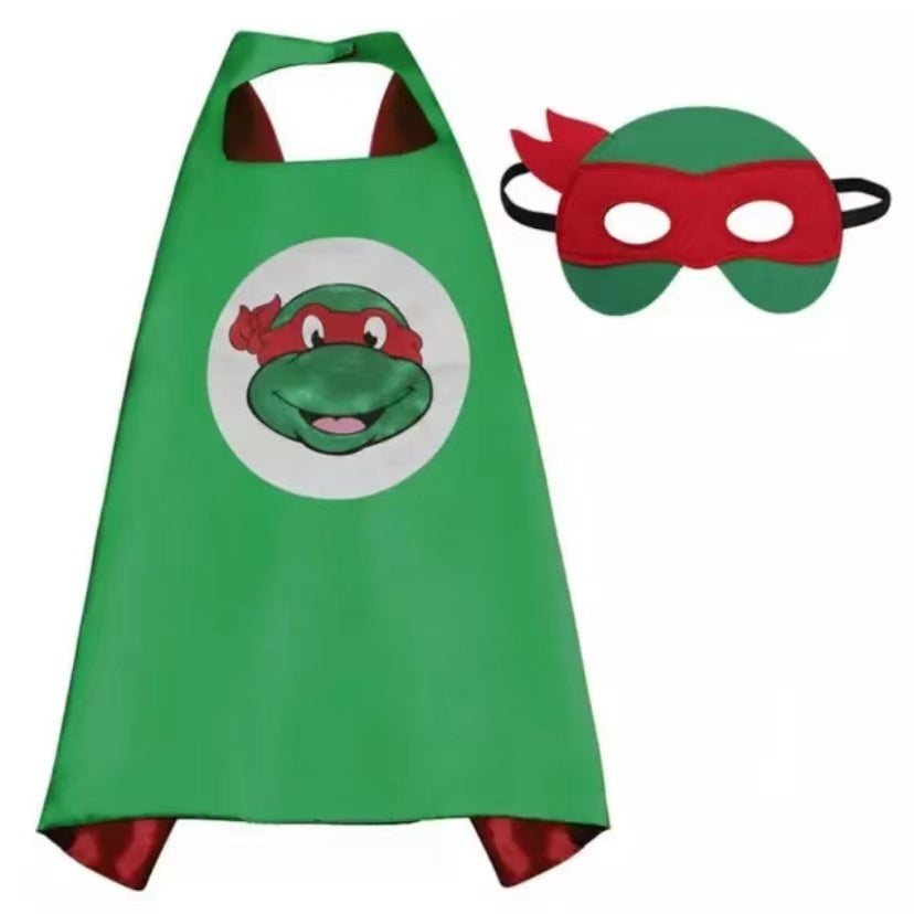 Superhero Cape and Mask Set - Ninja Turtle Costume